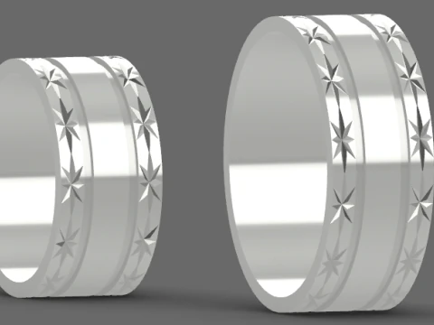 Wedding rings 3D Print Model