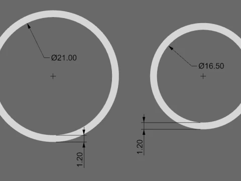 Wedding rings 3D Print Model