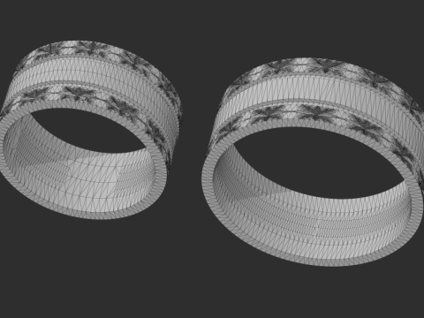 Wedding rings 3D Print Model