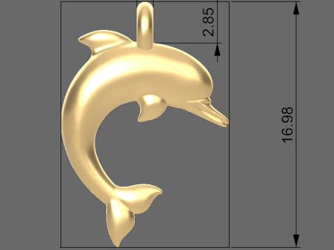 Dolphin pendant 3D Model
