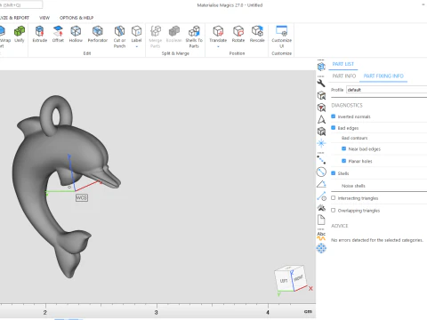 Dolphin pendant 3D Model