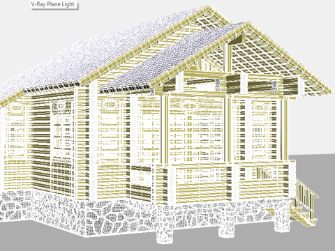 Wooden House 3D मॉडल