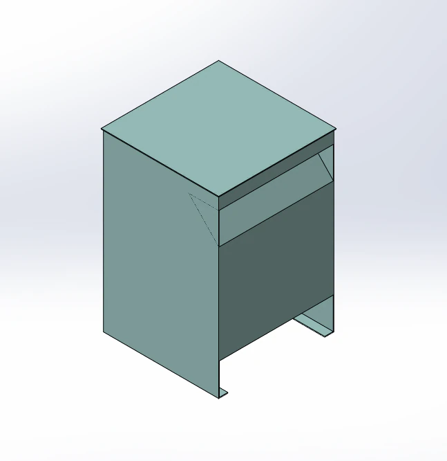 45KVA three-phase dry type transformer 3D Model .c4d .max .obj .3ds .fbx .stl .blend