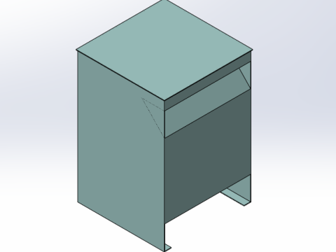45KVA three-phase dry type transformer 3D मॉडल