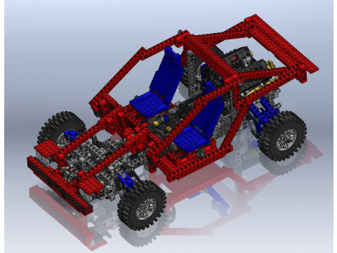Lego Technic Car 3D Принт Модель