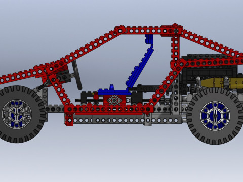 Lego Technic Car 3D Принт Модель