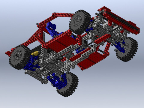 Lego Technic Car 3D Принт Модель