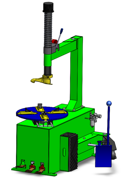 Tire changer Model 3D .c4d .max .obj .3ds .fbx .stl .blend 