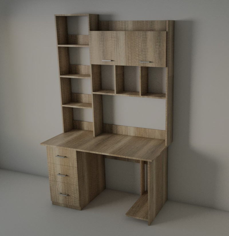 Computer table 3D Модель .c4d .max .obj .3ds .fbx .stl .blend 