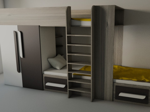 Bunk bed Modèle 3D