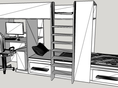 Bunk bed Modèle 3D