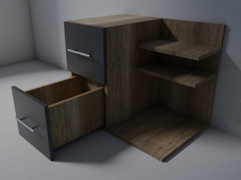 Bedside table 3D Model