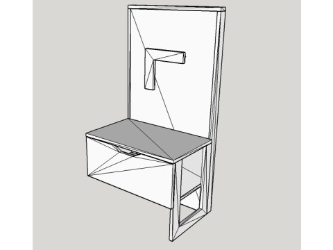 Bedside table 3D मॉडल