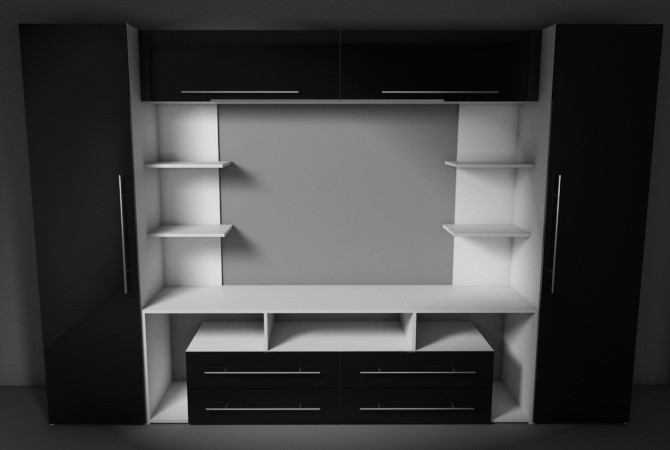 Furniture in the living room 3D Модель .c4d .max .obj .3ds .fbx .stl .blend 