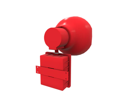Fire Alarm Siren 3D Model