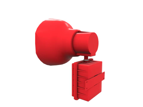 Fire Alarm Siren 3D Model