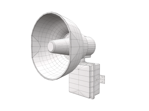 Fire Alarm Siren Modelo 3D
