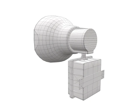 Fire Alarm Siren 3D Model