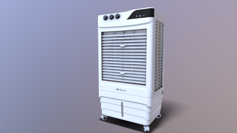 Bajaj Air Cooler 3D Model .c4d .max .obj .3ds .fbx .stl .blend 