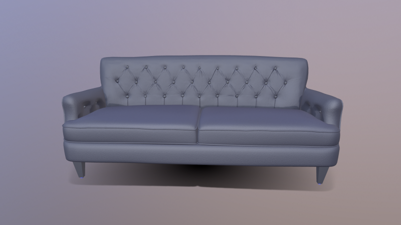 Chesterfield Sofa 3D मॉडल .c4d .max .obj .3ds .fbx .stl .blend 