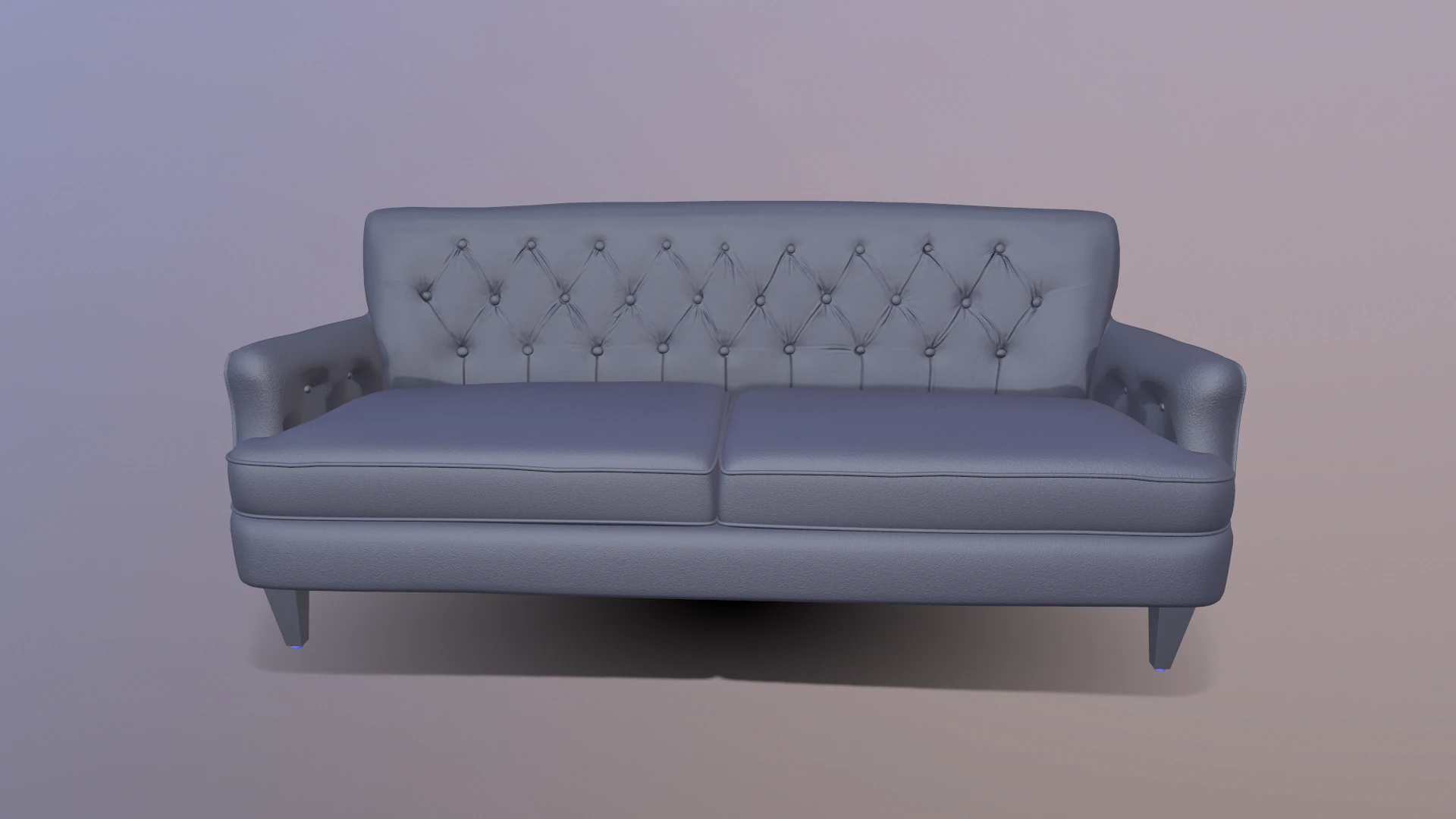Chesterfield Sofa 3D Model .c4d .max .obj .3ds .fbx .stl .blend 
