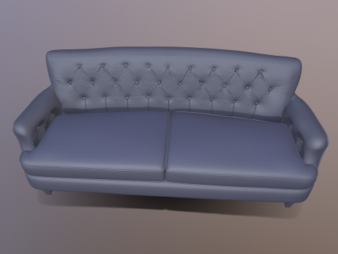 Chesterfield Sofa 3D मॉडल