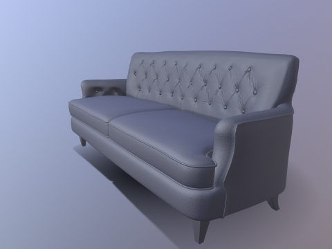 Chesterfield Sofa 3D मॉडल