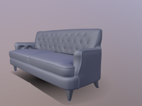 Chesterfield Sofa 3D मॉडल