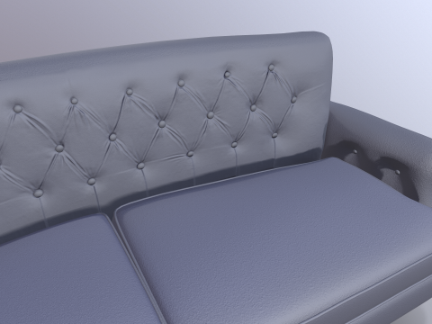 Chesterfield Sofa 3D मॉडल