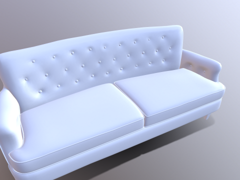 Chesterfield Sofa 3D मॉडल