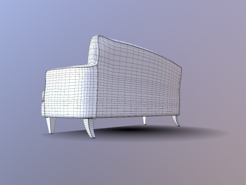 Chesterfield Sofa 3D मॉडल
