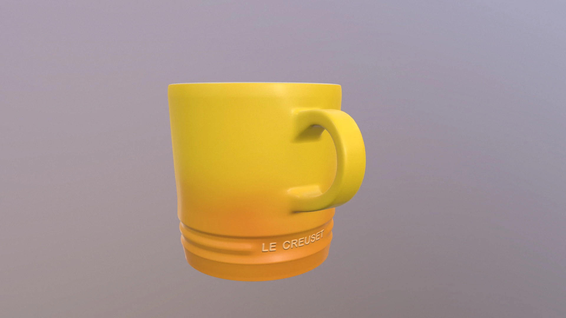 Le Creuset Mug 3D Model .c4d .max .obj .3ds .fbx .stl .blend 