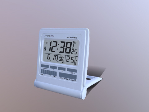 Mag Digital Atomic Alarm Clock 3D Model