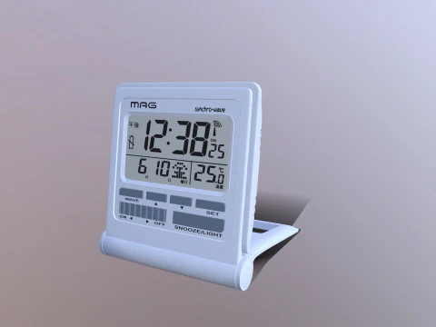 Despertador atômico digital Mag Modelo 3D