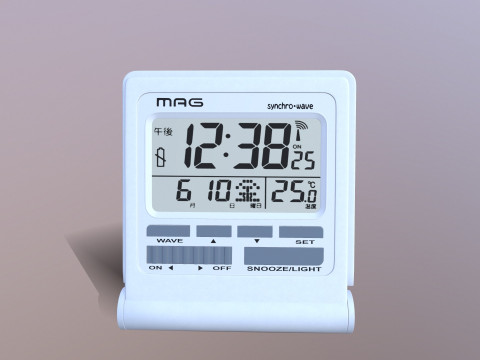 Mag Digital Atomic Alarm Clock 3D Model