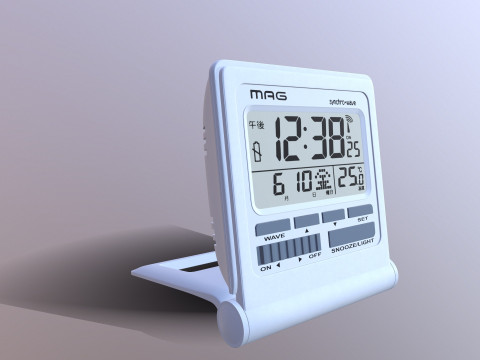 Mag Digital Atomic Alarm Clock 3D Model