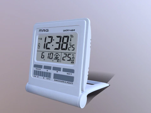 Mag Digital Atomic Alarm Clock 3D Model