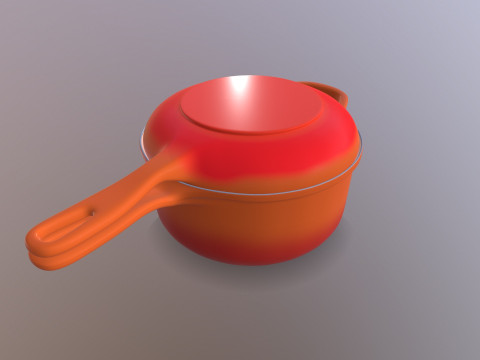 Pan Le Creuset Modelo 3D