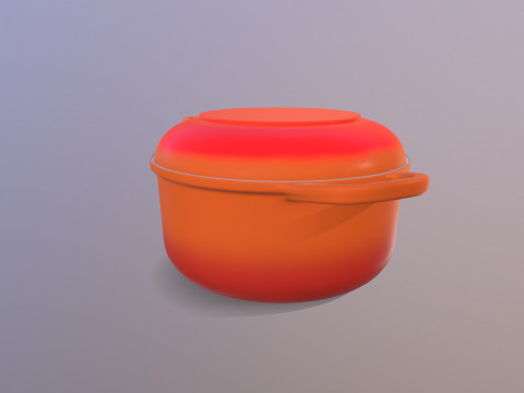 Pan Le Creuset Modelo 3D