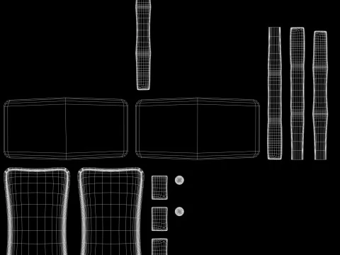 Glass Shelves 3D Model