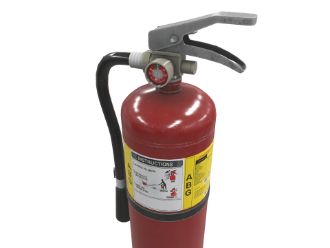 Fire Extinguisher ABG 3D मॉडल
