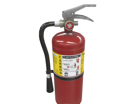 Fire Extinguisher Carbon dioxide 3D Model