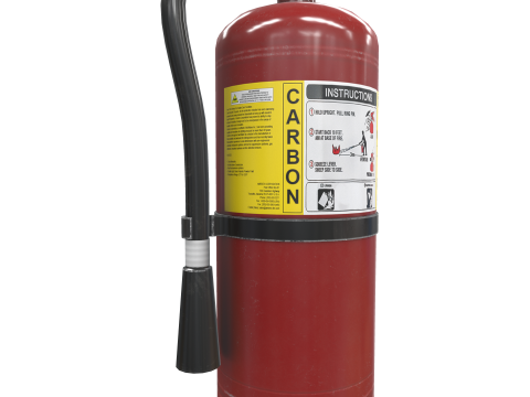Fire Extinguisher Carbon dioxide 3D Model