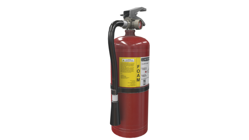 Fire Extinguisher FOAM static 3D 模型 .c4d .max .obj .3ds .fbx .stl .blend 