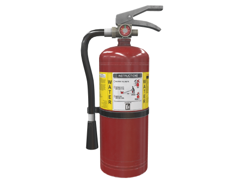 Fire Extinguisher Water 3D Model