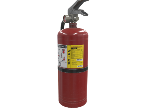 Fire Extinguisher Water 3D Model