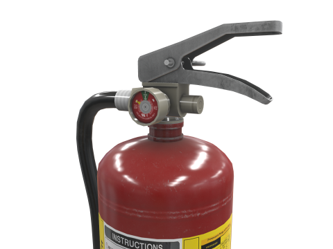 Fire Extinguisher ABG Carbon Foam Water 3D 모델