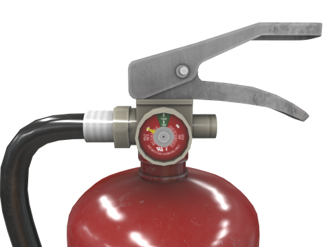 Fire Extinguisher ABG Carbon Foam Water 3D 모델