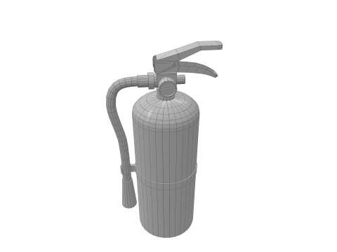 Fire Extinguisher ABG Carbon Foam Water 3D 모델