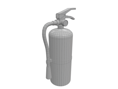 Fire Extinguisher ABG Carbon Foam Water 3D 모델